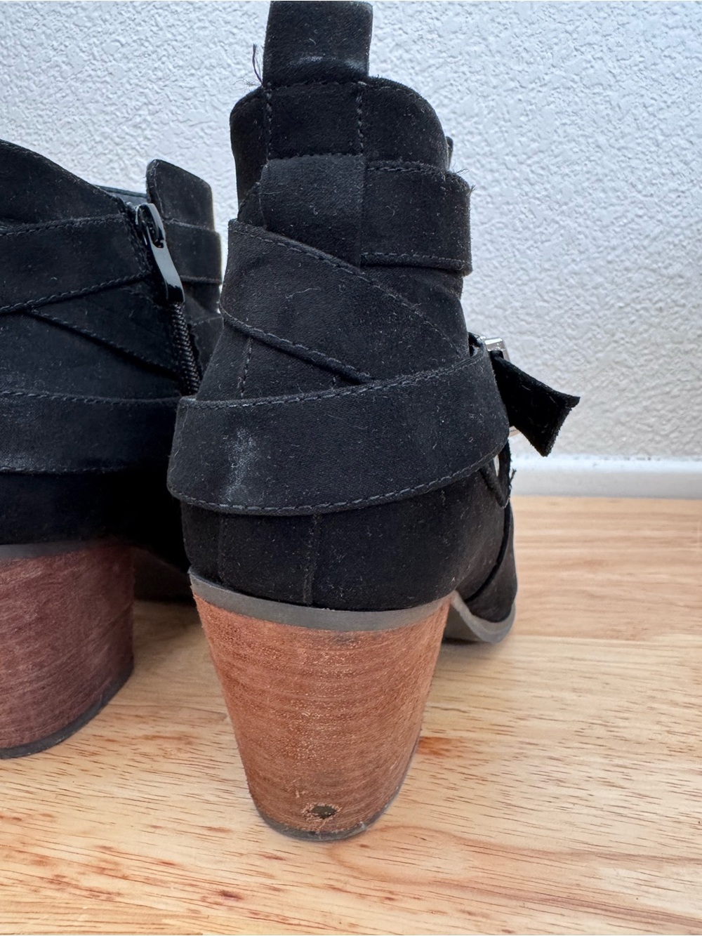 Torrid Stacked Ankle Bootie - Black (WW) - Picture 10 of 12